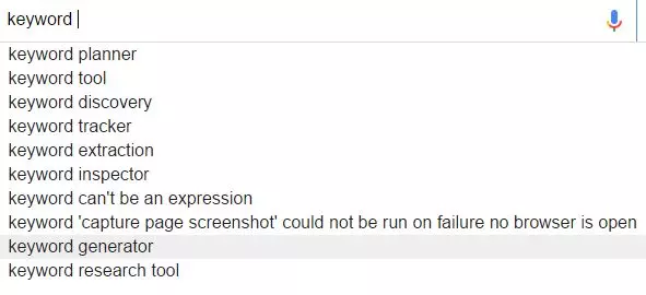 google英文关键词搜索