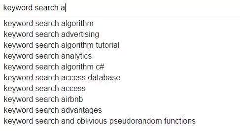alphabet soup技术搜索英文关键词keyword search