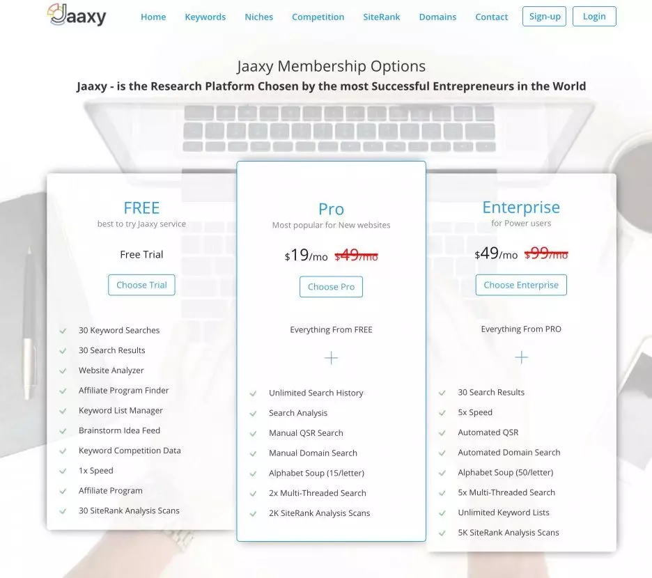 jaaxy新版价格