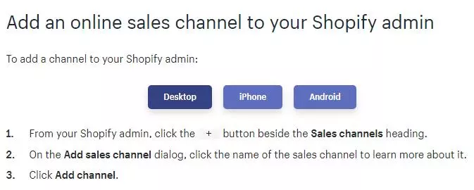 shopify多种销售渠道