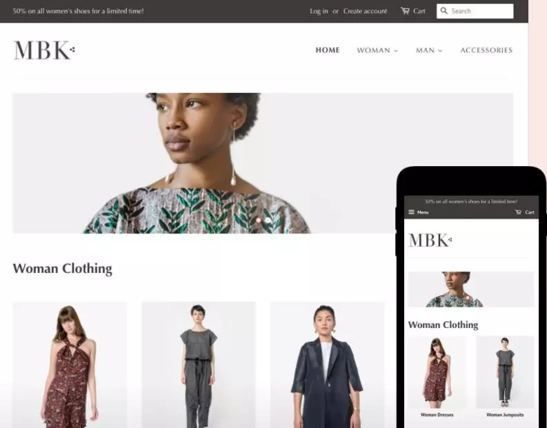 最好的免费Shopify主题模板之三:Minimal theme