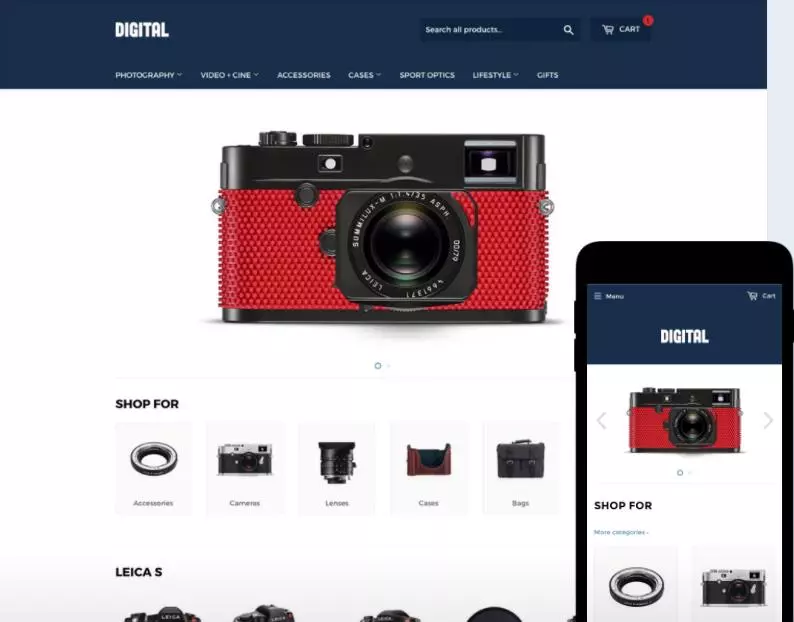 最好的免费Shopify主题模板之九:Supply theme