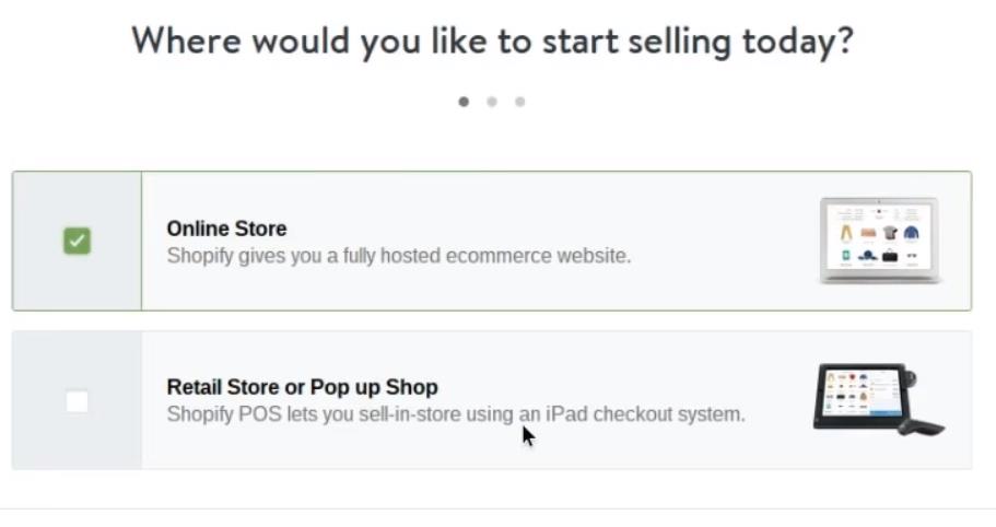 开店第二步： 创建Shopify店铺