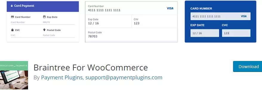 Braintree For WooCommerce插件