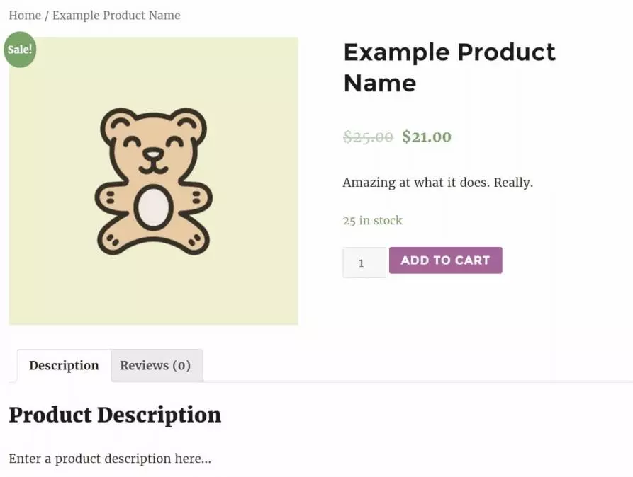 WooCommerce中的示例产品
