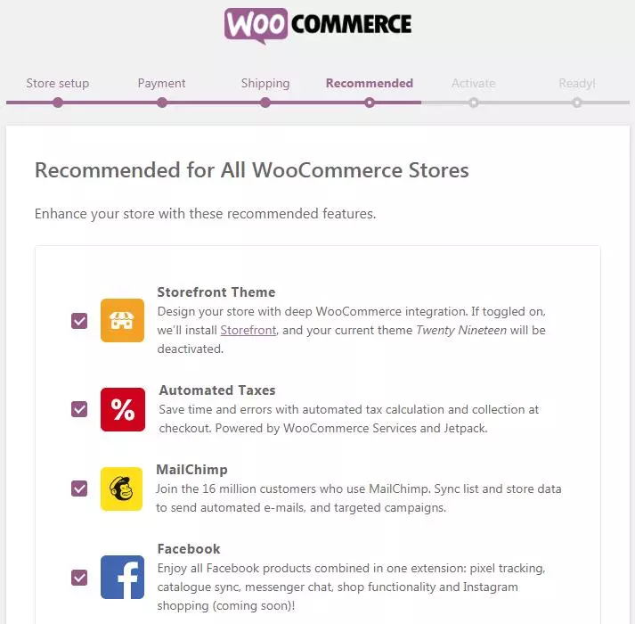  WooCommerce推荐页面