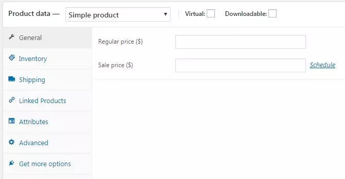 WooCommerce产品信息部分