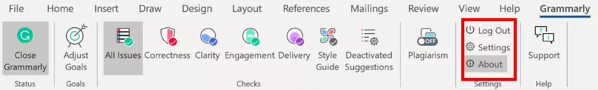 如何在word里面更新grammarly