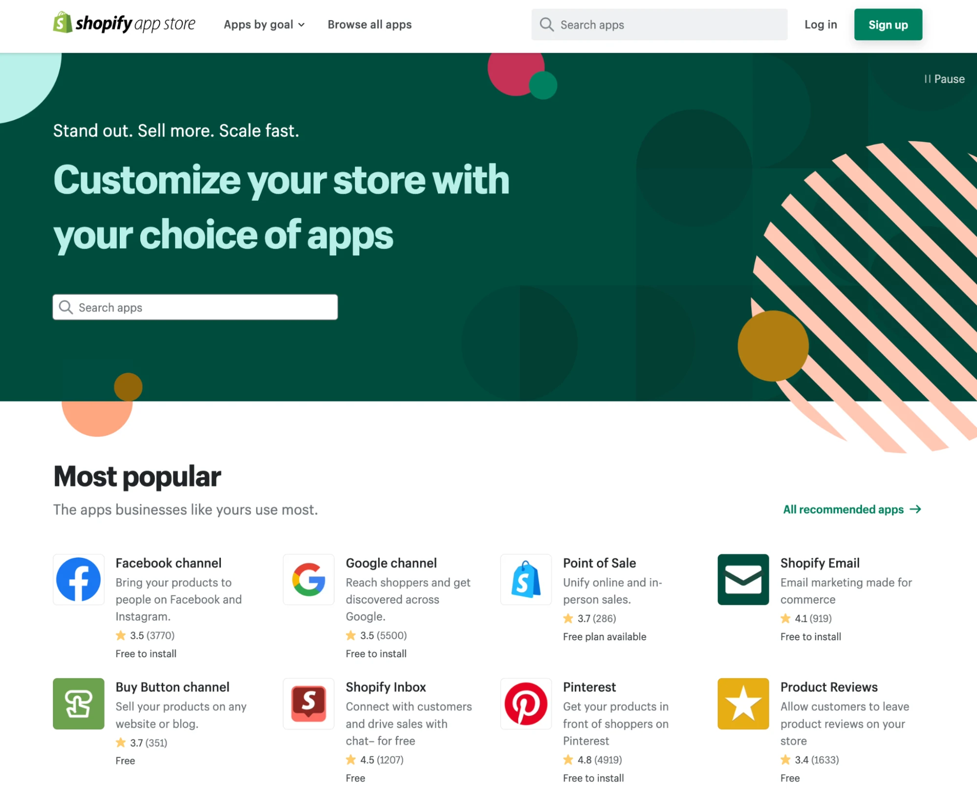 shopify應用程式商店