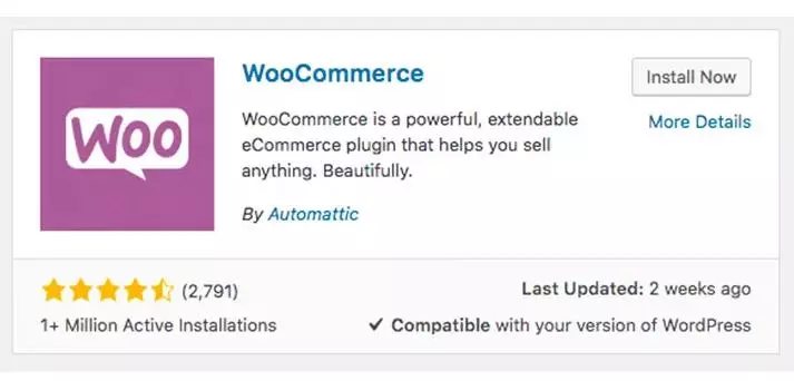 WooCommerce 是 WordPress 的电子商务插件