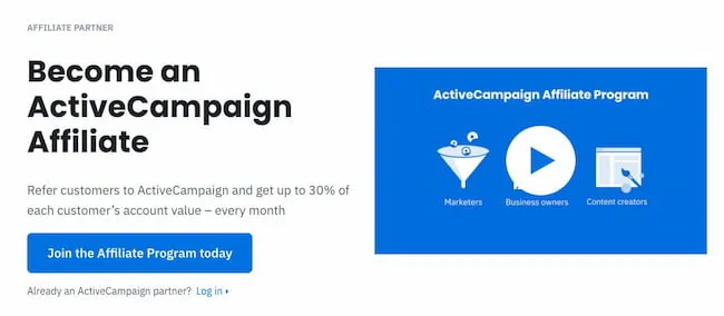 ActiveCampaign 的联属计划